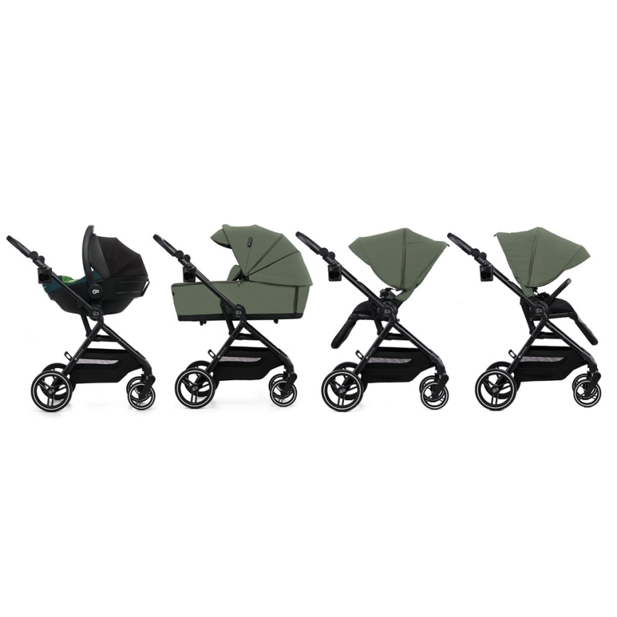 KINDERKRAFT SELECT - Urheilullinen 2-in-1 lastenvaunu YOXI Mystic green