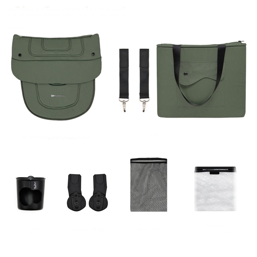 KINDERKRAFT SELECT - YOXI 2‑in‑1 yhdistelmävaunut Mystic Green