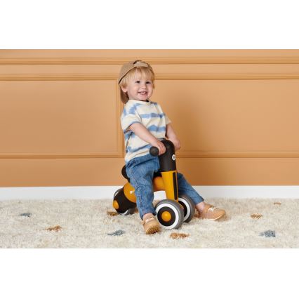 KINDERKRAFT - Työntöpyörä MINIBI Premium oranssi/harmaa