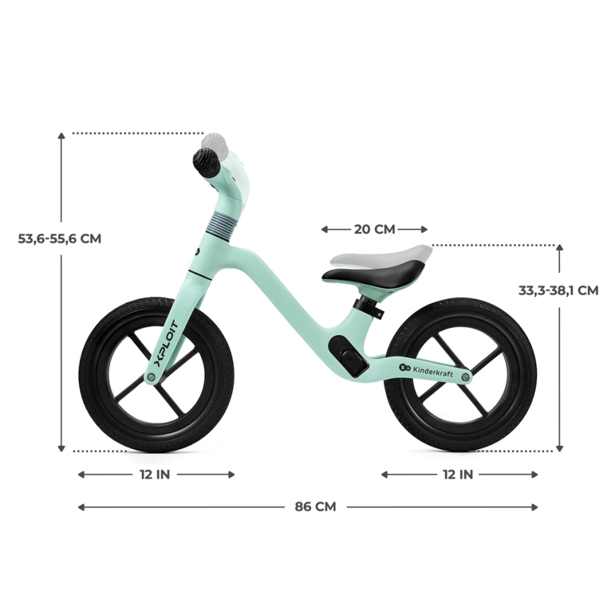 KINDERKRAFT - Työntöpyörä XPLOIT Turquoise