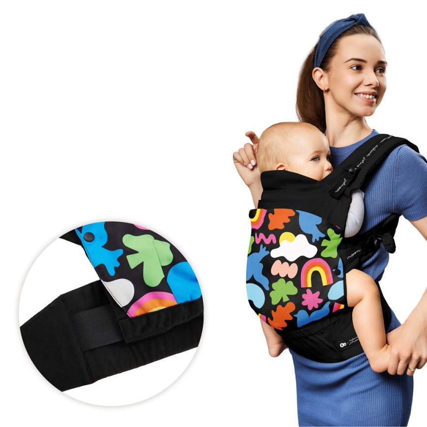 KINDERKRAFT - Vauvan kantoreppu HUGGY Happy shapes