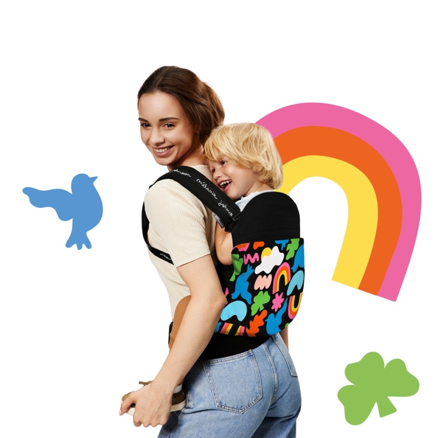 KINDERKRAFT - Vauvan kantoreppu HUGGY Happy shapes