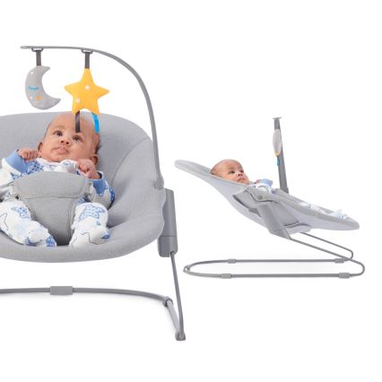 KINDERKRAFT - Vauvan lepotuoli CALMEE harmaa