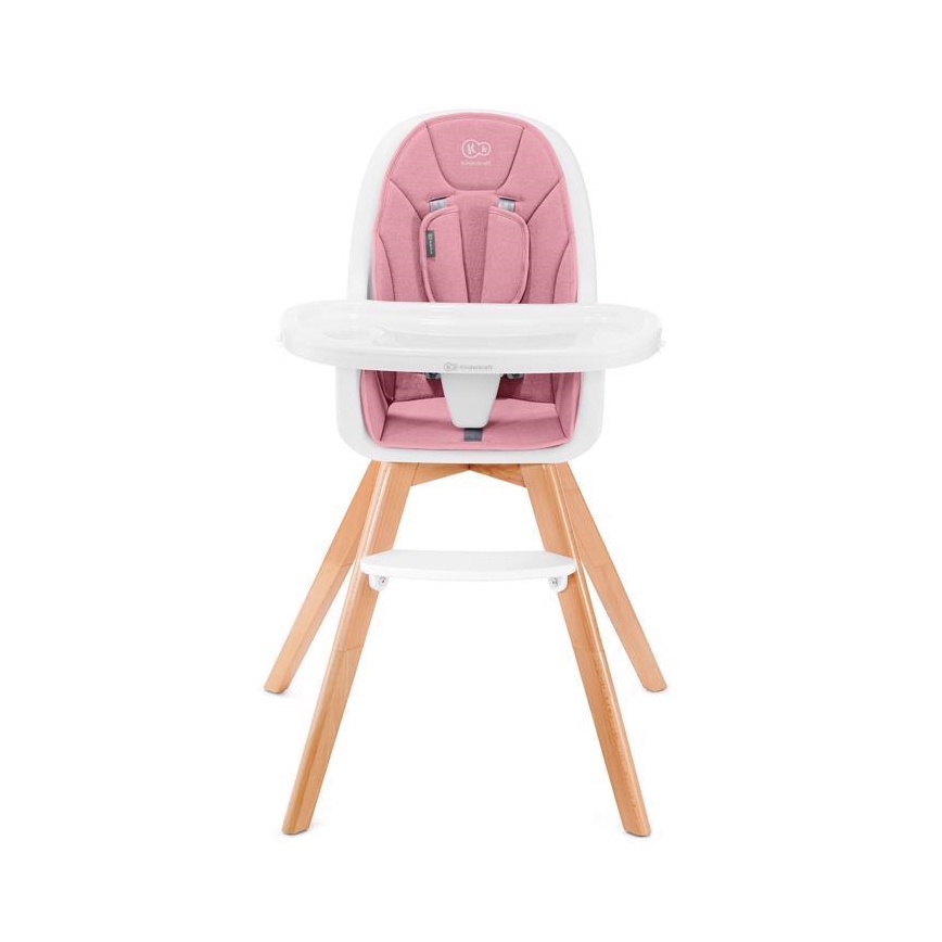 KINDERKRAFT - Vauvan ruokapöydän tuoli 2in1 TIXI pinkki