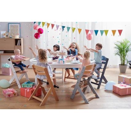 KINDERKRAFT - Vauvan ruokapöydän tuoli ENOCK harmaa