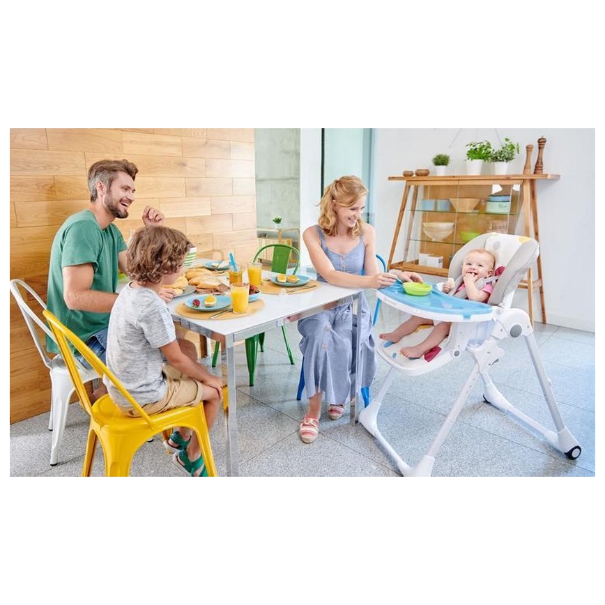 KINDERKRAFT - Vauvan syöttötuoli YUMMY harmaa
