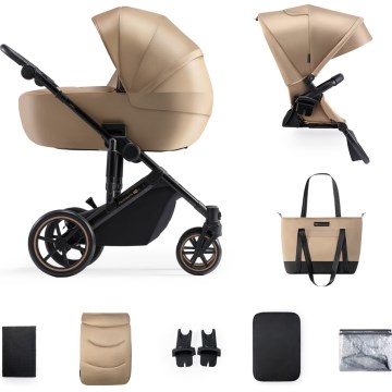 KINDERKRAFT - Yhdistelmärattaat 2in1 PRIME 2 beige
