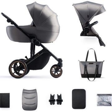 KINDERKRAFT - Yhdistelmärattaat 2in1 PRIME 2 harmaa