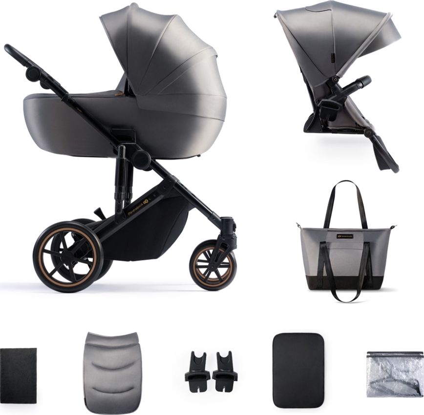 KINDERKRAFT - Yhdistelmärattaat 2in1 PRIME 2 harmaa