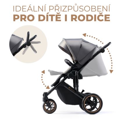 KINDERKRAFT - Yhdistelmärattaat 2in1 PRIME 2 harmaa