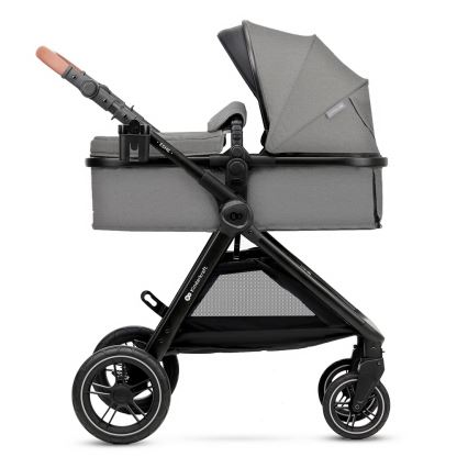KINDERKRAFT - Yhdistelmärattaat 3in1 ESME Moonlight harmaa + turvaistuin MINK PRO