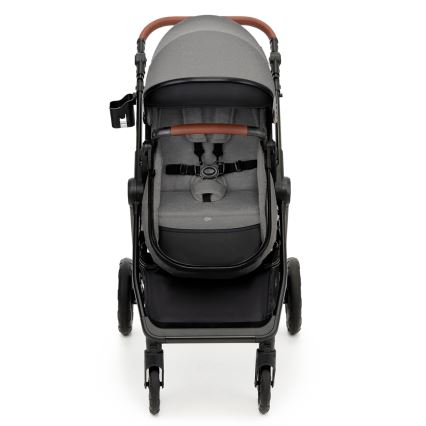 KINDERKRAFT - Yhdistelmärattaat 3in1 ESME Moonlight harmaa + turvaistuin MINK PRO