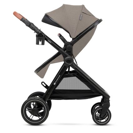 KINDERKRAFT - Yhdistelmärattaat 3in1 ESME Sand beige + turvaistuin MINK PRO