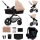 KINDERKRAFT - Yhdistelmärattaat 3in1 MOOV 2 AIR Sand beige + turvaistuin MINK PRO