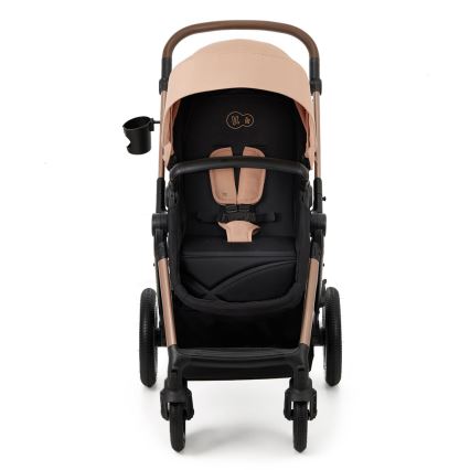 KINDERKRAFT - Yhdistelmärattaat 3in1 MOOV 2 AIR Sand beige + turvaistuin MINK PRO