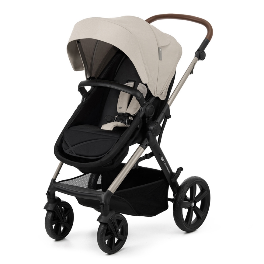 KINDERKRAFT - Yhdistelmärattaat 3in1 MOOV 2 Moonlight harmaa + turvaistuin MINK PRO