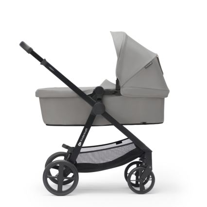KINDERKRAFT - Yhdistelmärattaat 3in1 NEWLY Moonlight harmaa  + turvaistuin MINK PRO