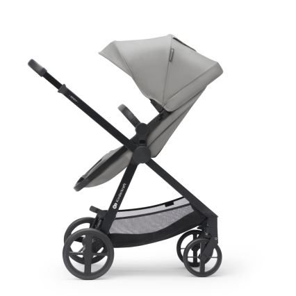 KINDERKRAFT - Yhdistelmärattaat 3in1 NEWLY Moonlight harmaa  + turvaistuin MINK PRO