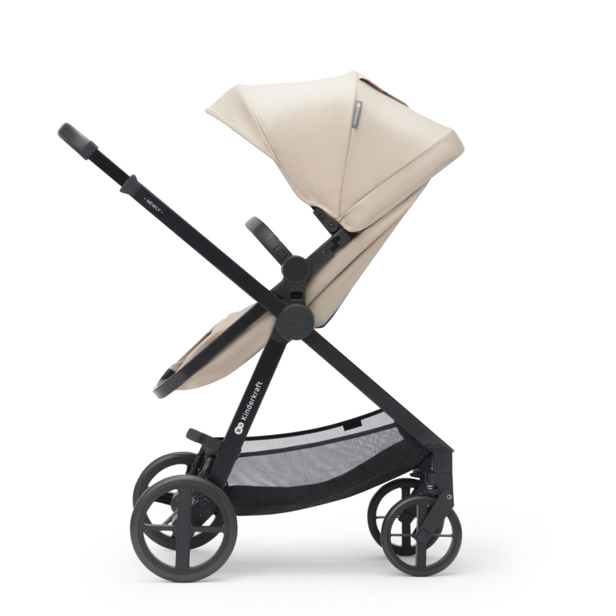 KINDERKRAFT - Yhdistelmärattaat 3in1 NEWLY Sand beige + turvaistuin MINK PRO