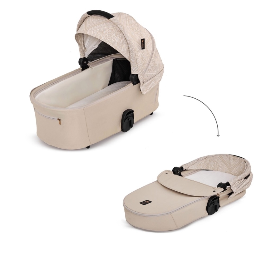 KINDERKRAFT - Yhdistelmävaunut 2-in-1 NEA 2 Dune Whisper Bizuu