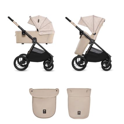 KINDERKRAFT - Yhdistelmävaunut 2-in-1 NEA 2 Dune Whisper Bizuu