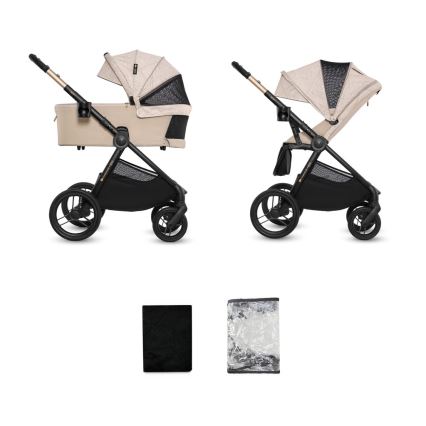 KINDERKRAFT - Yhdistelmävaunut 2-in-1 NEA 2 Dune Whisper Bizuu