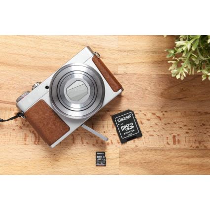 Kingston SDCS2/64GB - MicroSDXC 64GB Canvas Select Plus U1 100MB/s + SD sovitin