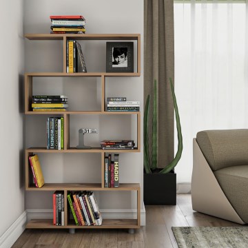 Kirjahylly ELIF 156x90 cm ruskea
