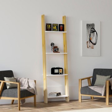 Kirjahylly FAYKO 170x49 cm beige/valkoinen