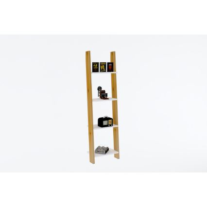 Kirjahylly FAYKO 170x49 cm beige/valkoinen