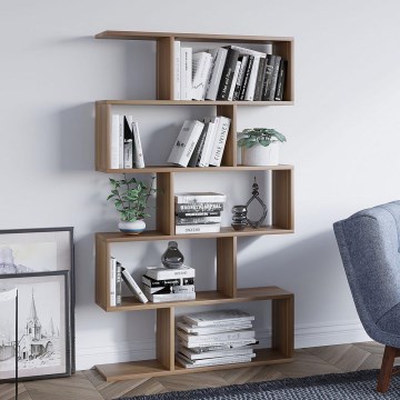 Kirjahylly NILUFER 156x90 cm ruskea