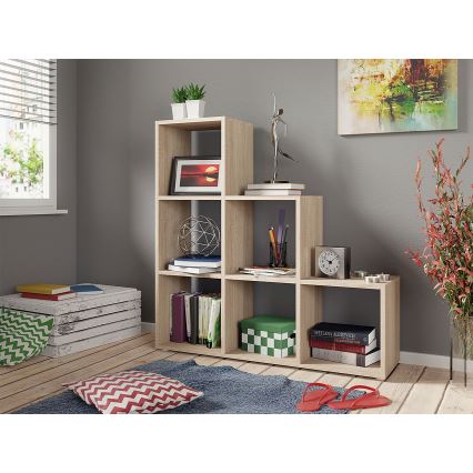 Kirjahylly TRIO 108x105 cm ruskea