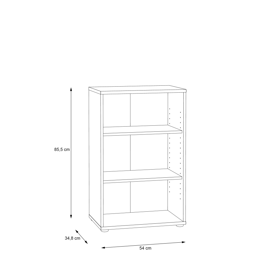 Kirjahylly URAN artisan-tammi