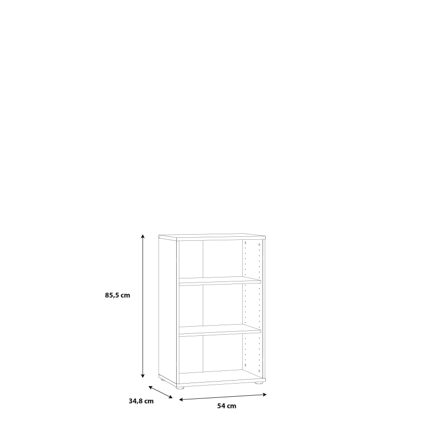 Kirjahylly URAN valkoinen