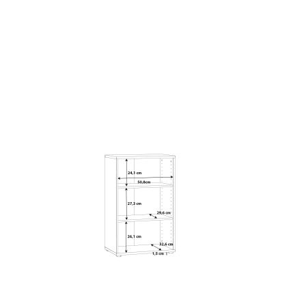 Kirjahylly URAN valkoinen