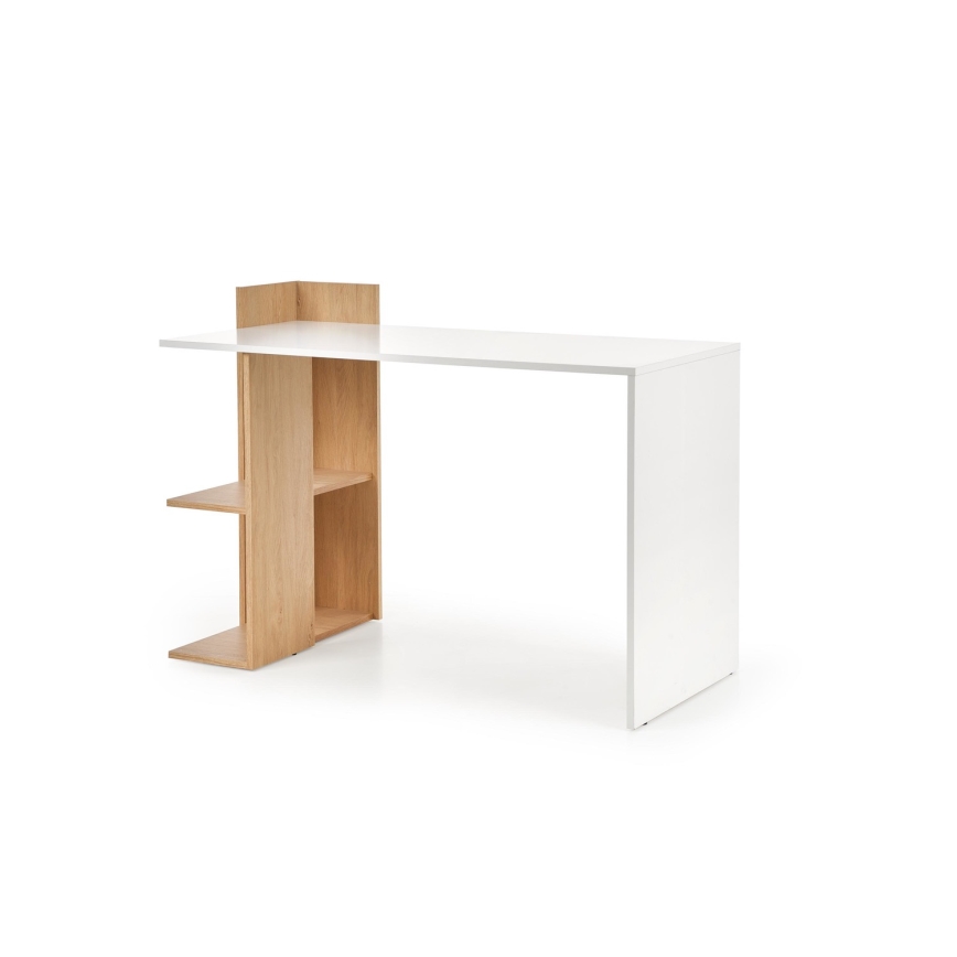 Kirjoituspöytä COZYRA tammi/valkoinen