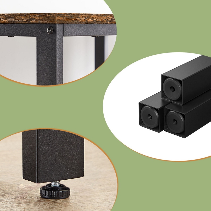 Kirjoituspöytä SOLEA ruskea/musta