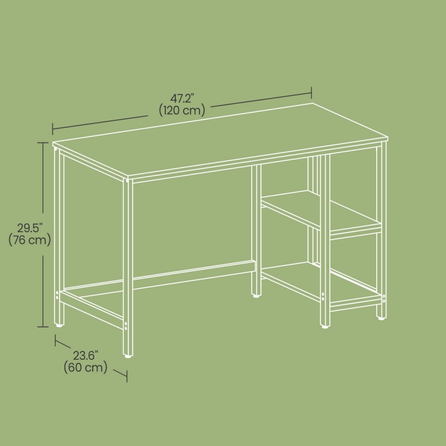 Kirjoituspöytä SOLEA ruskea/musta
