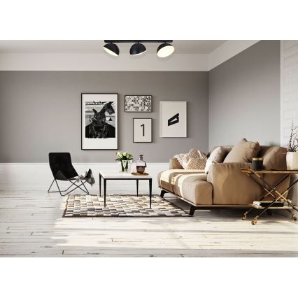 LED-kohdevalo 3xLED/20W/230V musta