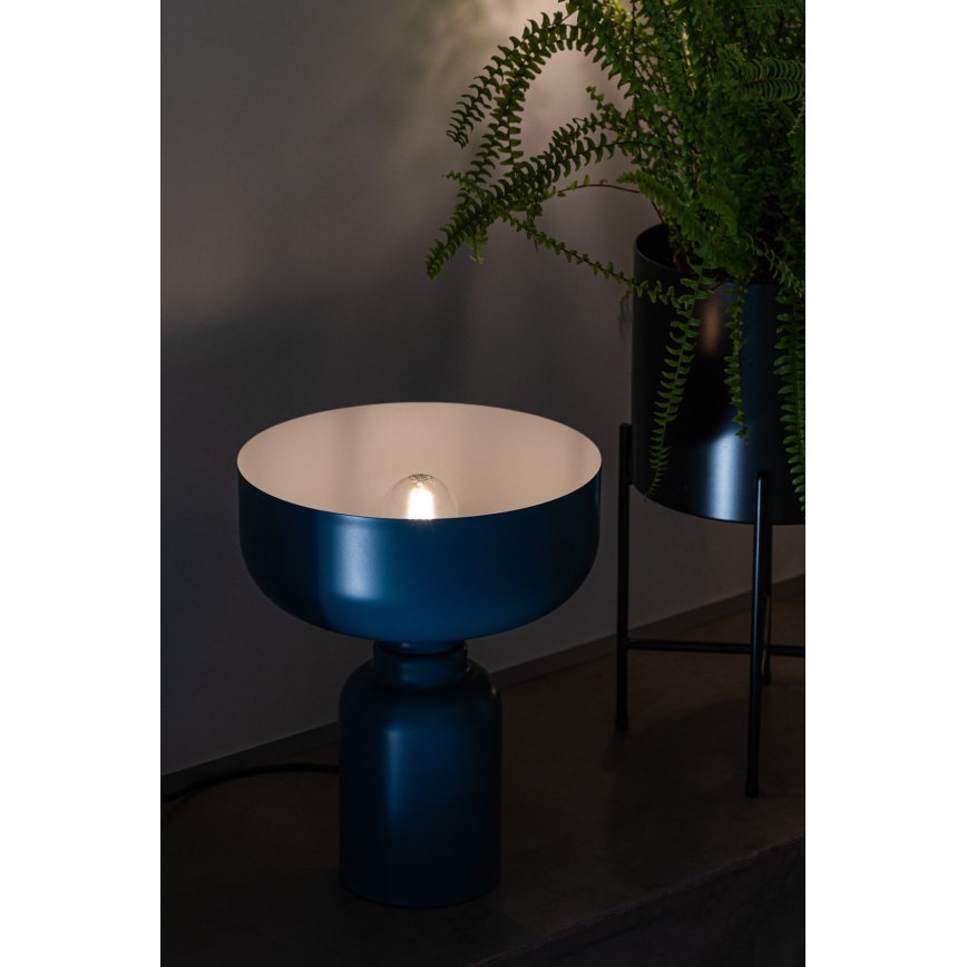 Pöytävalaisin ABEL 1xE27/11W/230V sininen