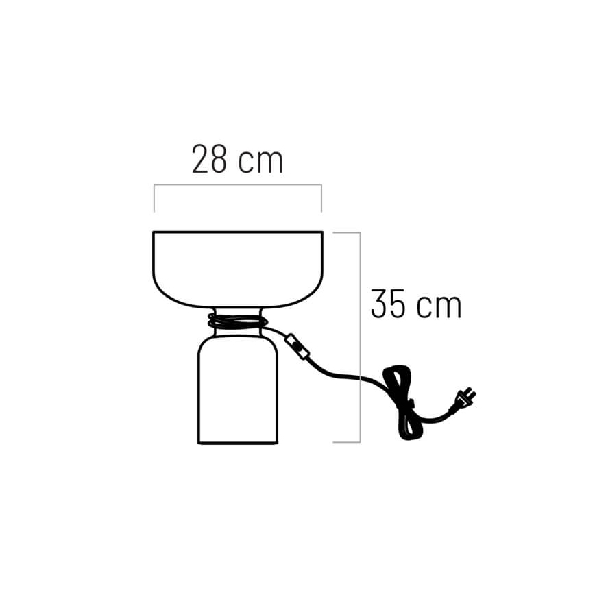 Pöytävalaisin ABEL 1xE27/11W/230V sininen