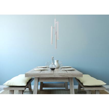 LED-riippuvalaisin TUBULAR 3xLED/5W/230V valkoinen
