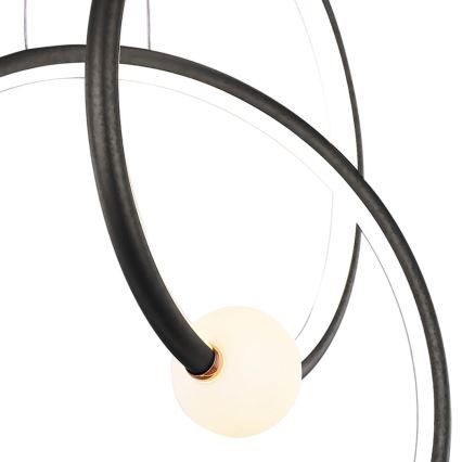 LED Himmennettävä riippuvalaisin LIV LED/50W/230V musta + kaukosäädin