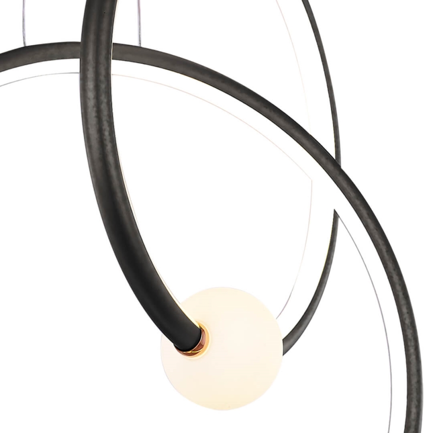 LED Himmennettävä riippuvalaisin LIV LED/50W/230V musta + kaukosäädin