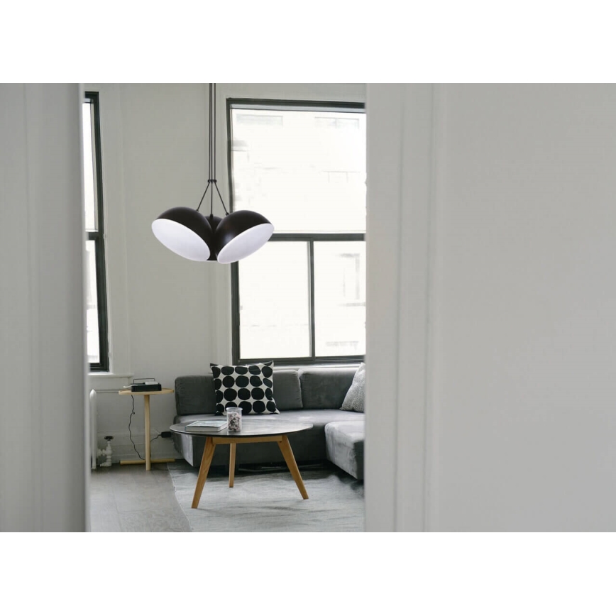 LED-kattokruunu johdossa CROWD 3xLED/20W/230V musta
