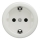 Kliklap - Retro kotipistorasia ilman kehystä SCHUKO 230V/16A valkoinen