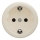Kliklap - Retro kotitalouspistorasia ilman kehystä SCHUKO 230V/16A beige