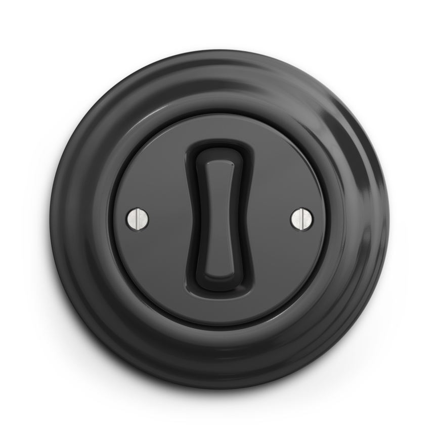 Kliklap - Retro-painike antrasiitinvärisellä kehyksellä