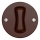 Kliklap - Retro-painike ilman kehystä, ruskea
