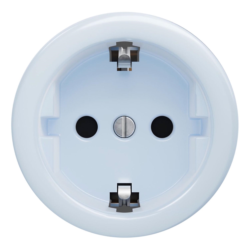 Kliklap - Retro-seinäpistorasia ilman kehystä SCHUKO 230V/16A, sininen